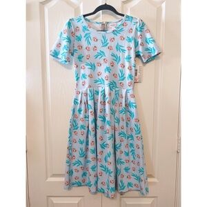 LuLaRoe Woman’s Dress Amelia size S light blue